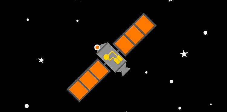 Grafika ilustracyjna - satelita