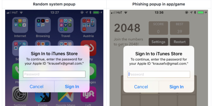 Phishing prawie idealny – i to na iOS!
