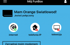 Aplikacja Mój Funbox służy do konfiguracji domowego WiFi.
