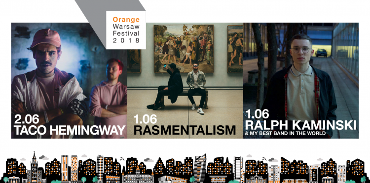 Taco Hemingway, Rasmentalism i Ralph Kaminski – oto pierwsi polscy artyści w składzie Orange Warsaw Festival 2018