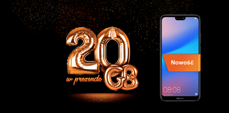 Urodzinowy Huawei P20 lite w Orange