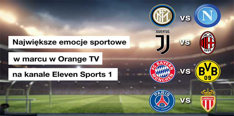 Sportowe emocje w jakości 4K w Orange TV