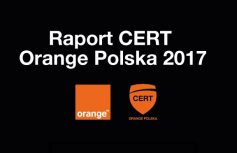Nagłówek infografiki podsumowującej raport CERT Orange Polska 2017