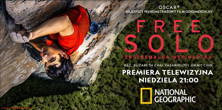 „Free Solo: ekstremalna wspinaczka” z Oscarem do obejrzenia na National Geographic w Orange TV