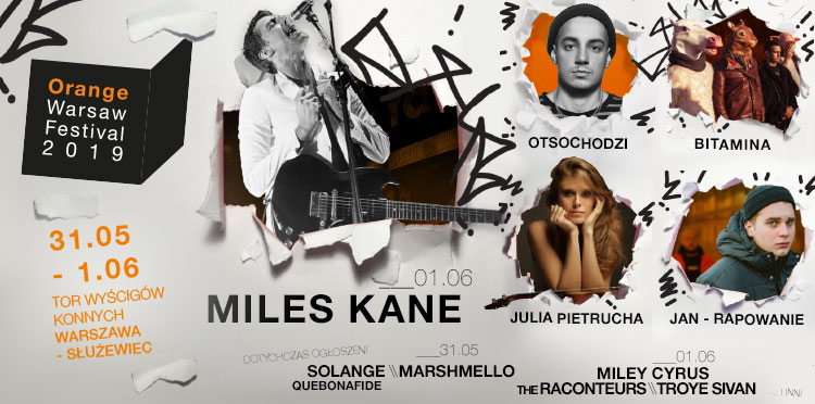 Miles Kane, Otsochodzi, Bitamina, Julia Pietrucha i Jan-rapowanie na Orange Warsaw Festival 2019