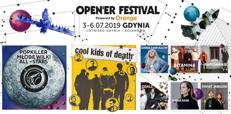 Cool Kids of Death, Popkiller Młode Wilki All-Stars i inni – silna polska reprezentacja na Open’erze!