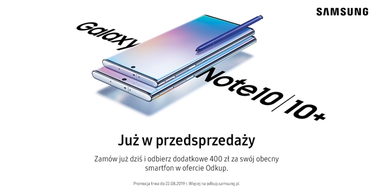 Samsung Galaxy Note 10 i 10+ już w Orange