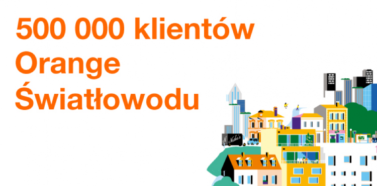 500 000 klientów Orange Światłowodu