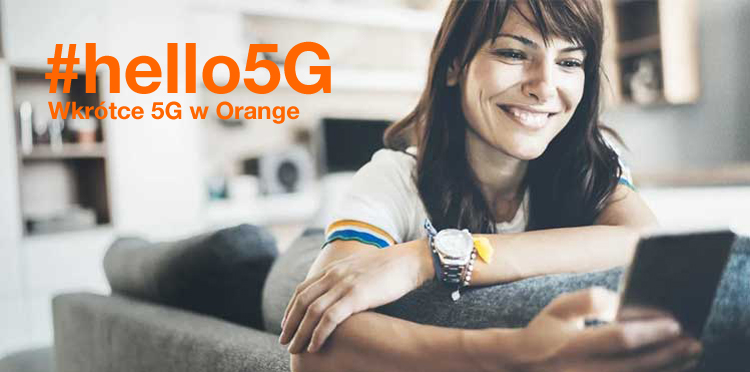 Powiedz #hello5G z Orange Polska. Większe paczki GB oraz smartfon Samsung Galaxy S20+ 5G. 