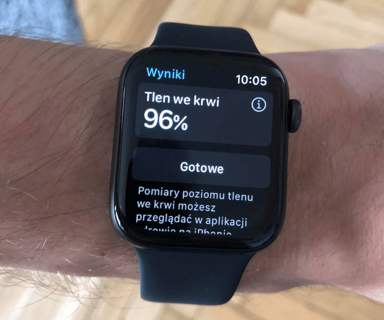 Pomiar tlenu w Apple Watch Series 6
