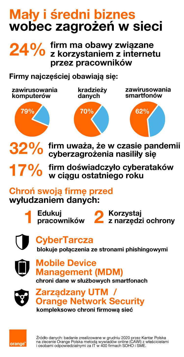 Co czwarta mała i średnia firma w Polsce obawia się zagrożeń związanych z korzystaniem z internetu przez pracowników