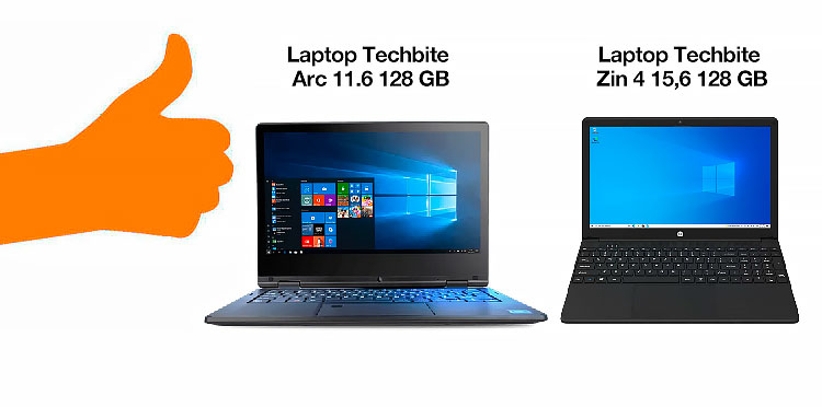 Tańsze laptopy Techbite