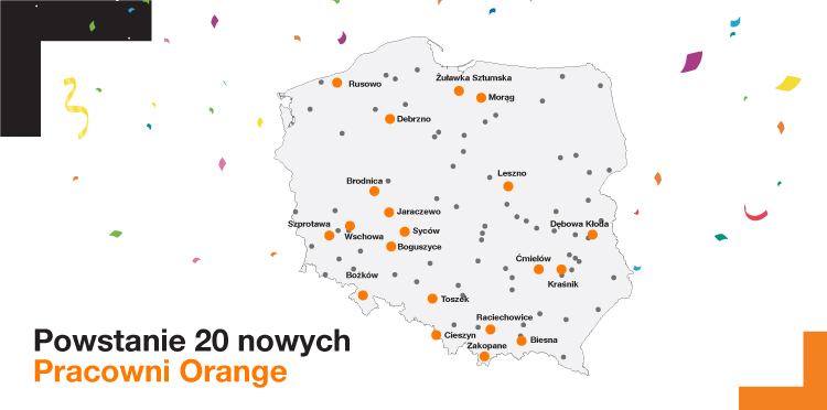 Nowe Pracownie Orange dla 20 miejscowości w Polsce