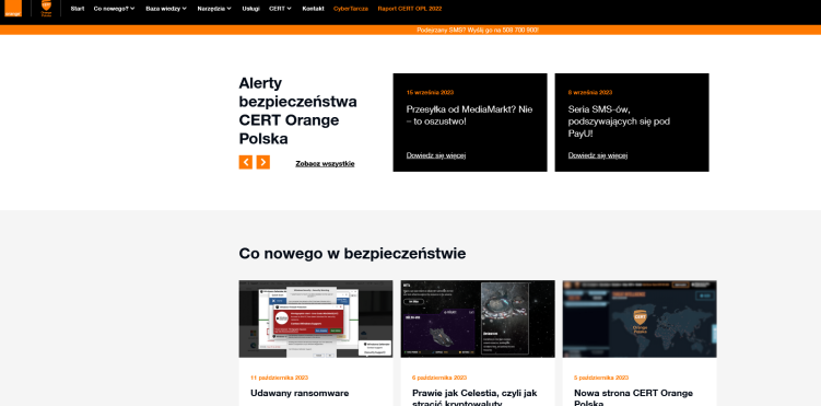 CERT Orange Polska ma nową stronę