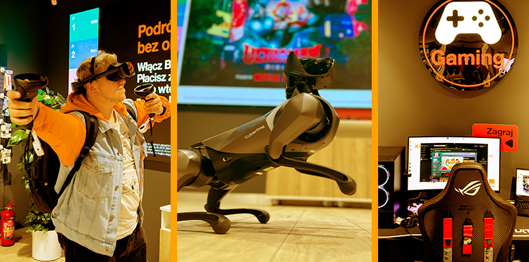 Pies-robot i Strefa Innowacji w Zielonym Salonie Orange