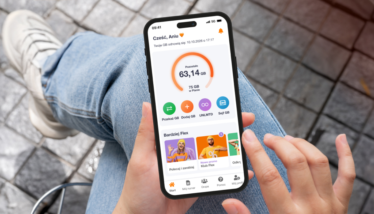 Łatwiejsze zarządzanie dodatkowymi numerami w Orange Flex